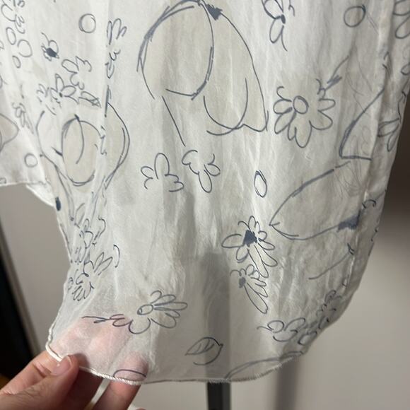 Carla Conti Silk Floral Top Size Small - Picture 3 of 7